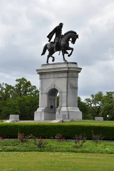 Houston Apr Sam Houston Monument Hermann Park Houston Texas Sett — Stockfoto