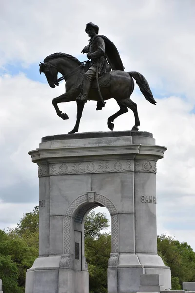 Houston Apr Sam Houston Monument Hermann Park Houston Texas Sett — Stockfoto