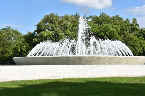 Houston Apr Mecom Fountain Houston Texas Seen Apr 2019 Agit — Photo