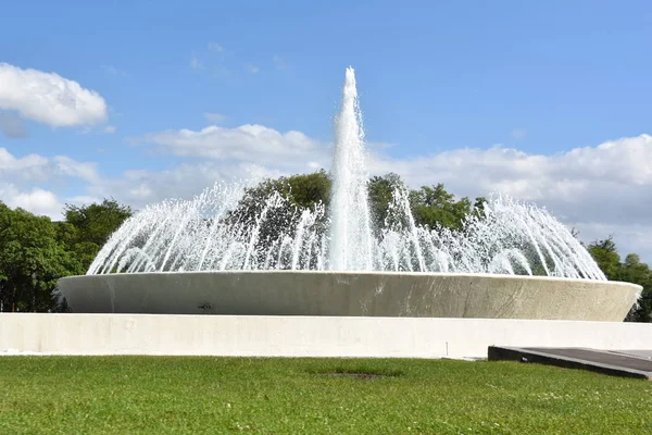 Houston Apr Mecom Fontein Houston Texas Gezien Apr 2019 Het — Stockfoto