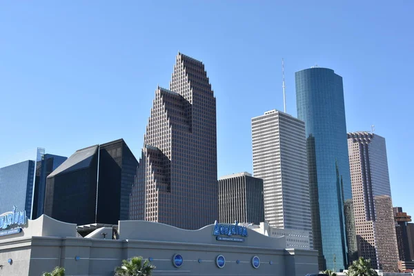 Widok Panoramę Houston Teksasie — Zdjęcie stockowe