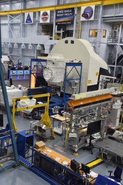 Houston, Tx - Nis 19: Nisan'da Houston Texas Uzay Merkezi'nde Astronot Eğitim Tesisi 19 Nisan 2019. Onun bir bilim ve uzay öğrenme merkezi, Nasa Johnson Uzay Merkezi resmi ziyaretçi merkezi ve Smithsonian müzesi.