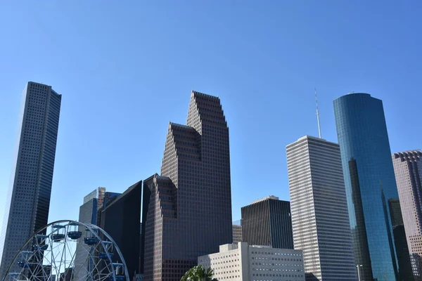 Widok Panoramę Houston Teksasie — Zdjęcie stockowe