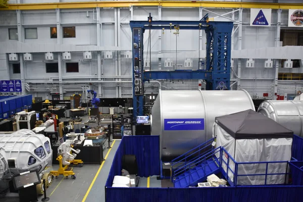 Houston, Tx - Nis 19: Nisan'da Houston Texas Uzay Merkezi'nde Astronot Eğitim Tesisi 19 Nisan 2019. Onun bir bilim ve uzay öğrenme merkezi, Nasa Johnson Uzay Merkezi resmi ziyaretçi merkezi ve Smithsonian müzesi.