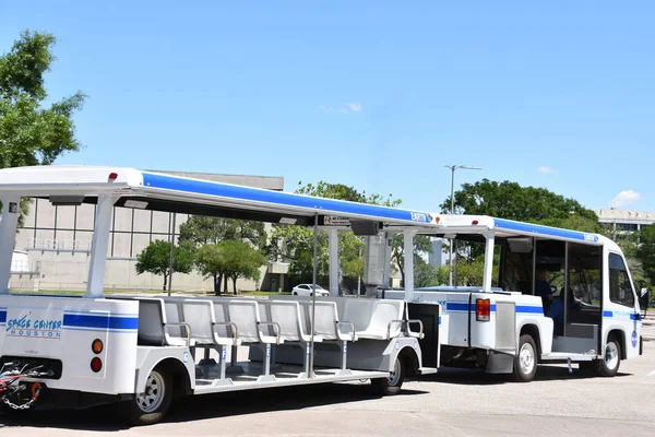 Houston Apr Tour Tram Allo Space Center Houston Texas Aprile — Foto Stock