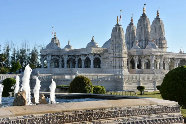 Юстон Штат Техас Квітня Baps Shri Swaminarayan Мандір Юстоні Штат — стокове фото