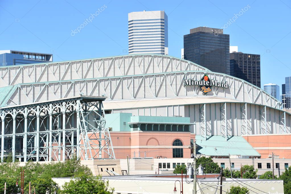 HOUSTON, TX APR 20 Minute Maid Park in Houston, Texas, as seen on Apr