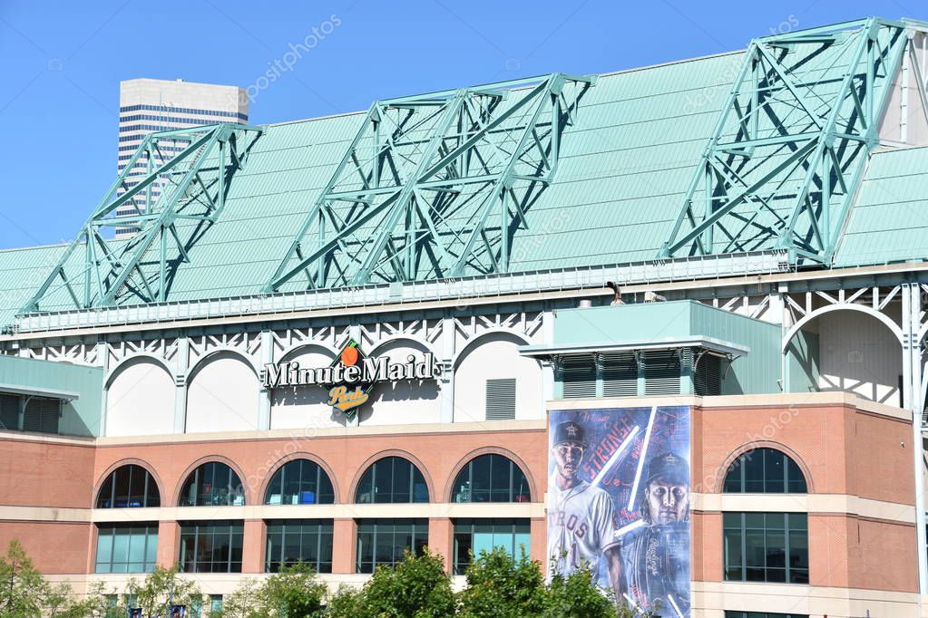 HOUSTON, TX APR 20 Minute Maid Park in Houston, Texas, as seen on Apr