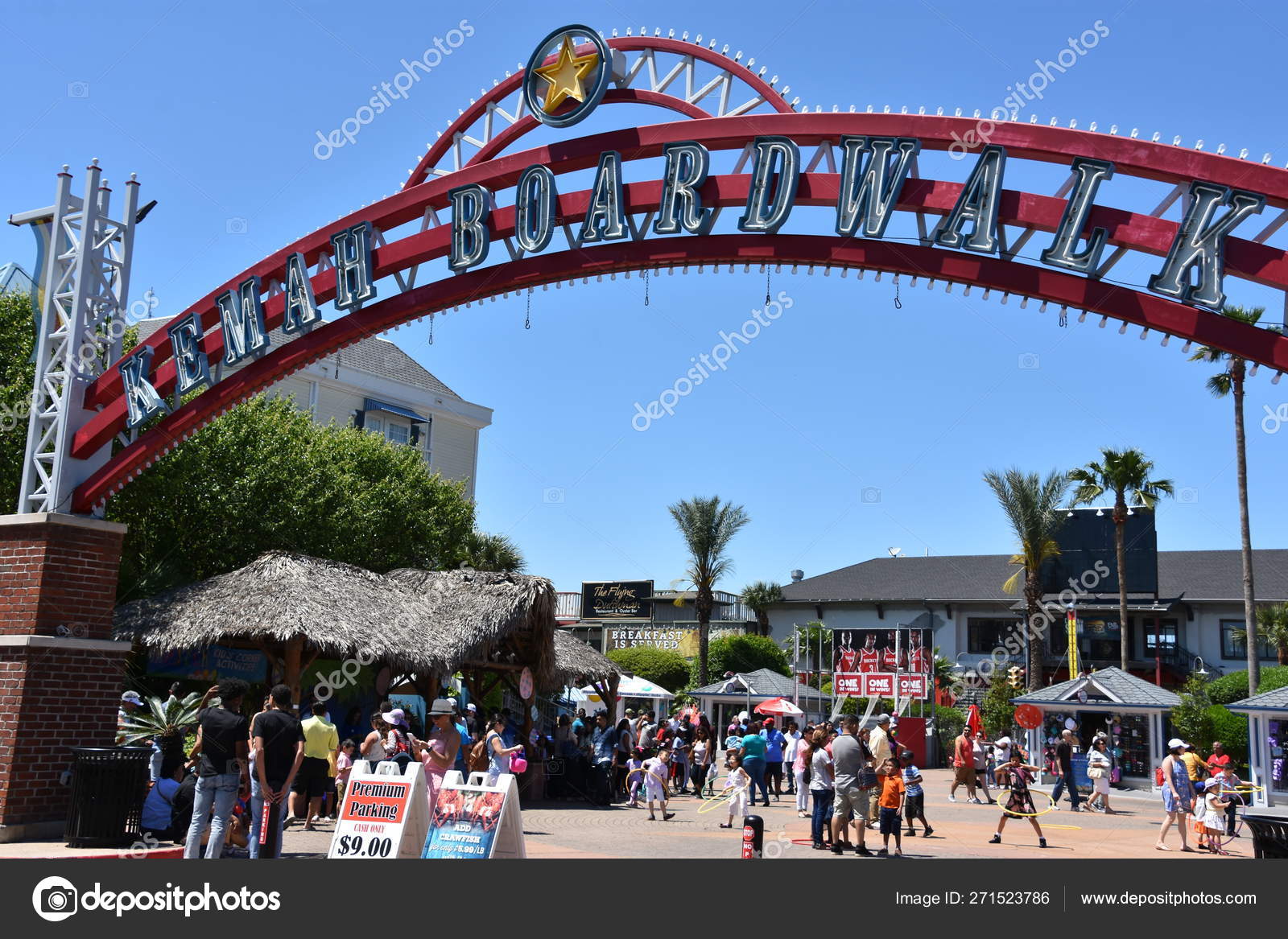 Kemah Apr Kemah Boardwalk Sign Kemah Houston Texas Apr 2019 Stock Editorial Photo