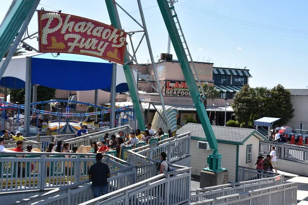 Kemah Apr Rides Kemah Boardwalk Kemah Koło Houston Teksas Dniu — Zdjęcie stockowe