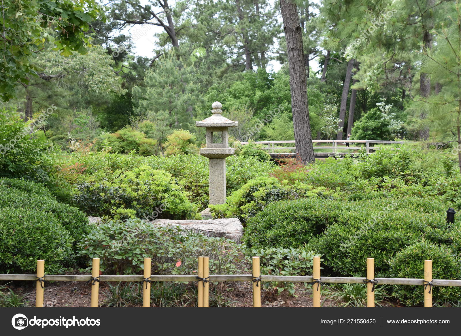 Japanese Garden Hermann Park Houston Texas Stock Photo