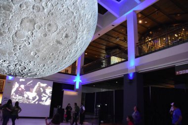 HOUSTON, TX - 22 Nisan 2019 'da Houston Doğal Bilim Müzesi Houston, Teksas' taki Hermann Park 'ta görüldü..