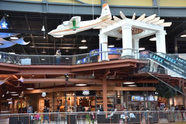 Syracuse, New York 'ta 11 Mayıs 2019' da görülen Destiny USA alışveriş ve eğlence kompleksi. New York 'taki en büyük alışveriş merkezidir..