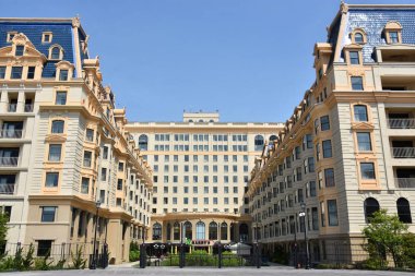 ATLANTIC CITY, NJ - 19 Mayıs 2019 'da Atlantic City, New Jersey' deki Ballys Hotel & Casino 'da görüldü. 1997 'de Vahşi Batı Kumarhanesi Bally' nin genişletilmesi amacıyla açıldı..