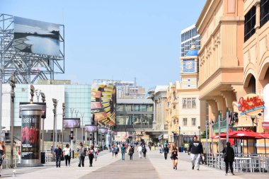 Atlantic City, Nj Mayıs 19: Atlantic City Boardwalk New Jersey, 19 Mayıs 2019 tarihinde görüldüğü gibi. Atlantic City kuzeydoğuda kumarhaneleri, kaldırımları ve plajı ile ünlü bir tatil şehridir..