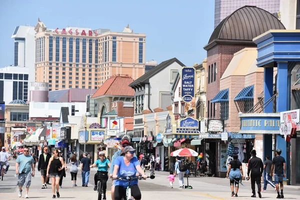 Atlantic City Maio Atlantic City Boardwalk Nova Jersey Como Visto — Fotografia de Stock