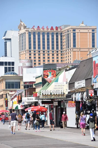 Atlantic City Maio Atlantic City Boardwalk Nova Jersey Como Visto — Fotografia de Stock