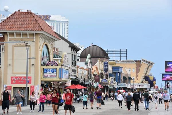 Atlantic City Mayo Atlantic City Boardwalk New Jersey Visto Mayo — Foto de Stock