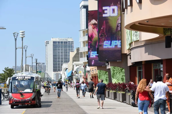 Atlantic City Mayıs New Jersey Deki Atlantic City Boardwalk Tramvay — Stok fotoğraf