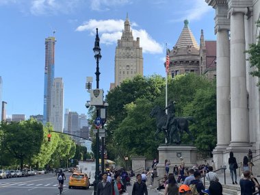 NEW YORK, NY - 24 Mayıs: New York 'taki Amerikan Doğal Tarih Müzesi, 24 Mayıs 2019.