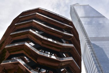 New York, Ny Mayıs 26: Manhattan Hudson Yard'da Gemi, New York, Nisan'da görüldüğü gibi 14, 2019.