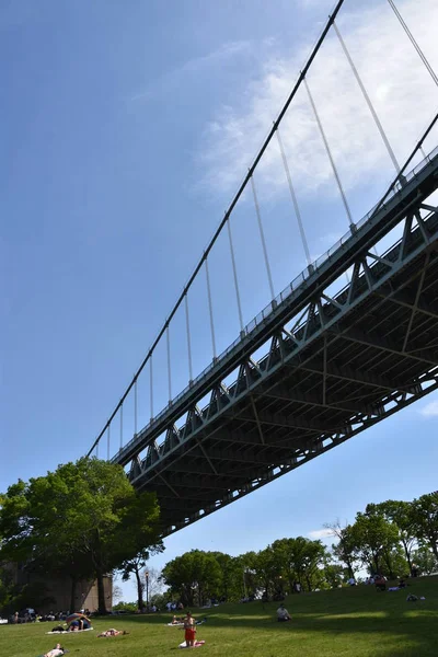 Vista Robert Kennedy Bridge Astoria Park Queens Nova York — Fotografia de Stock