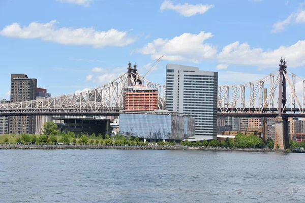 New York May View Queensboro Bridge New York City Gantry — 스톡 사진