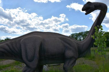 LEONIA, NJ - 27 Mayıs: Leonia, New Jersey 'deki dinozorlar, 27 Mayıs 2019' da görüldüğü gibi.