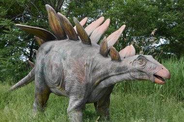 LEONIA, NJ - 27 Mayıs: Leonia, New Jersey 'deki dinozorlar, 27 Mayıs 2019' da görüldüğü gibi.