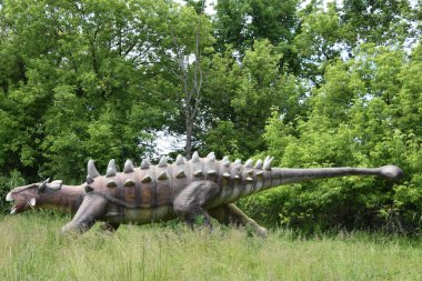 LEONIA, NJ - 27 Mayıs: Leonia, New Jersey 'deki dinozorlar, 27 Mayıs 2019' da görüldüğü gibi.