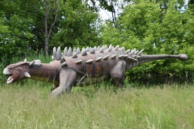 LEONIA, NJ - 27 Mayıs: Leonia, New Jersey 'deki dinozorlar, 27 Mayıs 2019' da görüldüğü gibi.