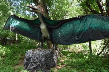 LEONIA, NJ - 27 Mayıs: Leonia, New Jersey 'deki dinozorlar, 27 Mayıs 2019' da görüldüğü gibi.
