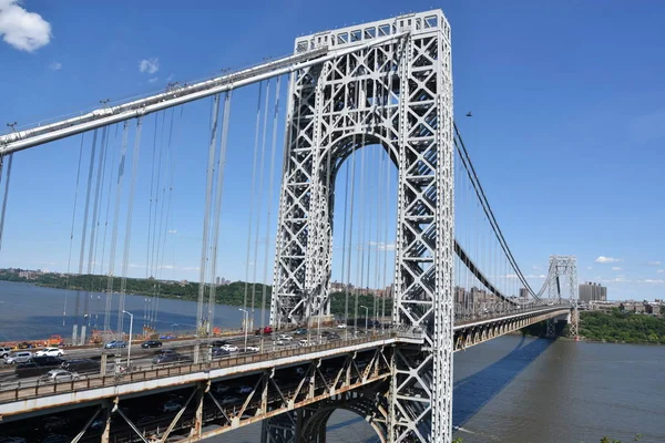 George Washington Bridge New Yorkban New Jersey Ben — Stock Fotó