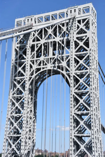 Γέφυρα Τζωρτζ Ουάσιγκτον Στη Νέα Υόρκη Και Στο Νιου Τζέρσεϊ — Φωτογραφία Αρχείου