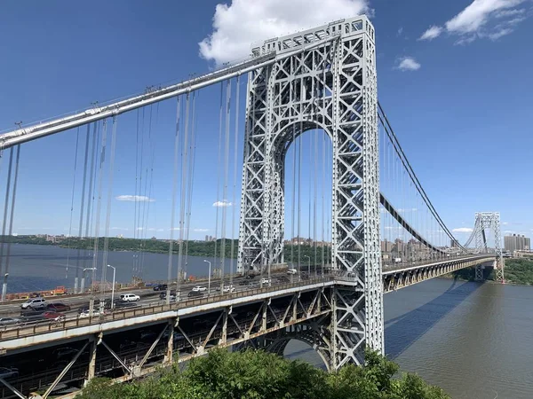 George Washington Överbryggar New York Och New Jersey — Stockfoto