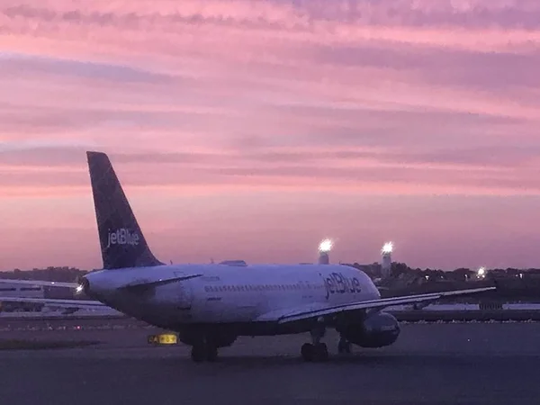 New York Června 2019 Letadlo Jetblue Letišti Johna Kennedyho New — Stock fotografie