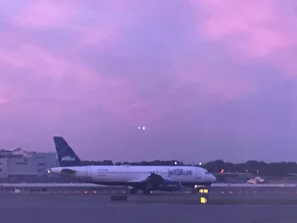 New York Června 2019 Letadlo Jetblue Letišti Johna Kennedyho New — Stock fotografie