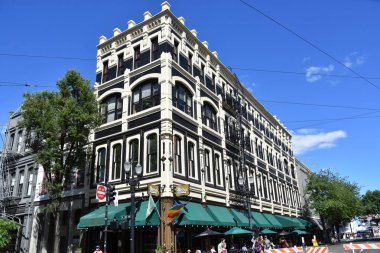 PORTLAND, OR - 8 Haziran 2019 'da görüldüğü üzere Portland, Oregon' da şehir merkezi.