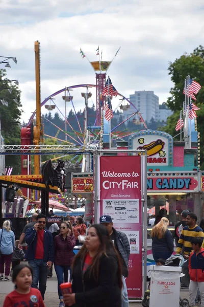 Portland Jun Feria Ciudad Tom Mccall Waterfront Park Portland Oregon — Foto de Stock