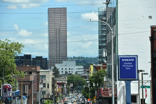 Portland Jun Centro Portland Oregon Visto Junio 2019 — Foto de Stock