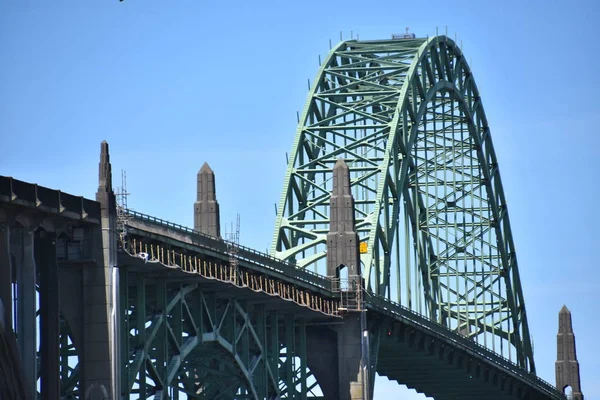 Мост Через Залив Якина Ньюпорте Орегон — стоковое фото