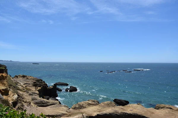 Devil Punchbowl State Natural Area Otter Rock Oregon — Fotografia de Stock