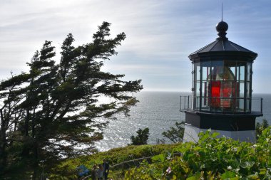 Cape Meares Deniz Feneri Tillamook, Oregon açıklarında.