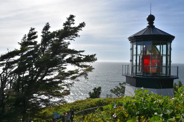 Cape Meares Fyr Utanför Tillamooks Kust Oregon — Stockfoto