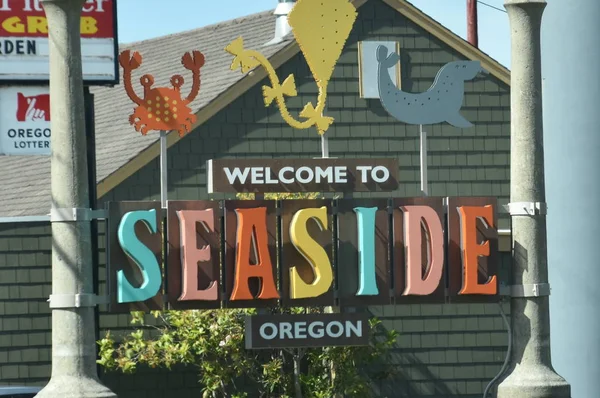 Seaside Jun Town Seaside Oregon Seen Jun 2019 — Stock Photo, Image