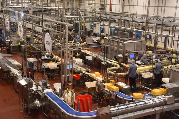 Tillamook Jun Cheese Making Process Tillamook Creamery Tillamook Oregon Seen — Stock Photo, Image