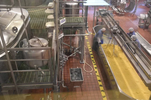 Tillamook Jun Cheese Making Process Tillamook Creamery Tillamook Oregon Seen — Stock Photo, Image