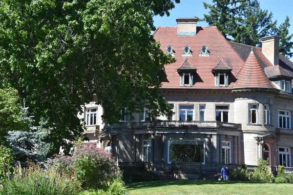 Portland Oregon Jun Pittock Mansion Portland Oregon Como Visto Junho — Fotografia de Stock