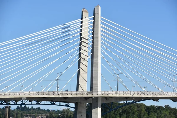 Portland Oregon Jun Tilikum Crossing Bridge Portland Oregon Gezien Jun — Stockfoto