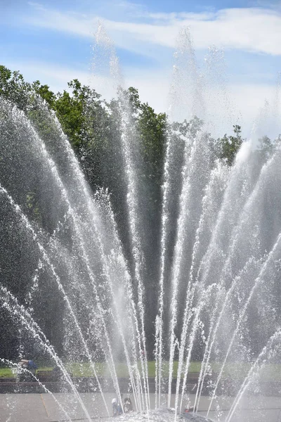 Seattle Jun International Fountain Seattle Center Seattle Washington Como Visto — Fotografia de Stock